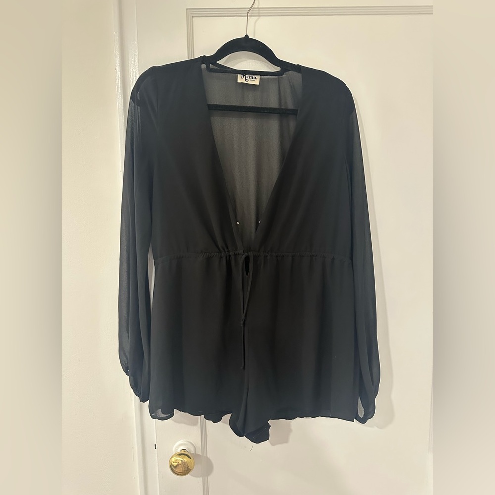 Show me your mumu long sleeve romper